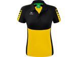 Erima Six Wings Polo Donna Giallo/Nero 36