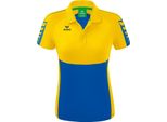 Erima Football Six Wings Polo Donna Blu Giallo Taglia 40