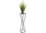 Howhomely Sgabello Per Fiori In Metallo Nero 100 Cm - Portafiori, Colonna Per Fiori Alta