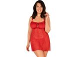 Obsessive - Blossmina Chemise E Tanga 4Xl/5Xl
