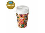 Koziol Thermobecher Iso To Go X-Mas Sweater, Isolierbecher, Kunststoff, Nature Wood, Organic White, 400 Ml, 8010119