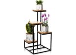 Howhomely Scaffale Per Piante 4 Livelli - Scala Per Piante 79 Cm H - Panche Per Fiori In Legno