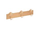 Kleiderhaken Mit 3 Haken "Artif"" - Metall 58X15 Cm - Atmosphera Interior Designer"