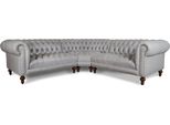 Chesterfield Design Lusso Divano Imbottito Divano Sedile Set Similcuoio Nuovo #337