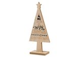H&S Decorazione Per Albero Di Natale In Legno Beige 25 Cm X 10,5 Cm X 5 Cm
