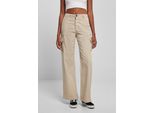 Urban Classics - Donna Pantaloni Cargo Dritti A Vita Alta Softseagrass - 33