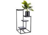 Howhomely Scaffale Per Piante A 4 Livelli - Scala Per Piante 79 Cm H - Banca Dei Fiori Nera