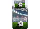 Biancheria Da Letto Per Il Calcio, Federa 80 X 80 Cm E Copripiumino 135 X 200 Cm, 100 % Cotone