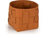 N8WERK Cestino Portaoggetti In Feltro S - 24 X 24 X 24 Cm - Ruggine