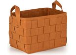 N8WERK Borsa Portaoggetti In Feltro M - 35 X 25 X 25 Cm - Ruggine