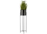 Howhomely | Portafiori - Nero - Altezza 95 Cm - Metallo - Per Casa E Balcone - Con Vaso