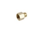 Riduttore Per Tubo Flessibile 3/8" Esterno X 1/2"" Interno In Ottone Per Aria Compressa"