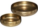 Set Aus 2 Schalen "Oasis"" - Metall - Vergoldet - Atmosphera Interior Designer"