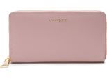 Lazarotti Pelle Portafoglio Bologna Leather Zip Around Wallet With 16 Card Slots Pink Rosa