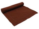 Home Elements Tovaglietta Runner 33X130 Cm, Cioccolato + Cotone Riciclato