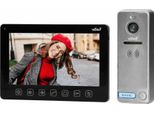 Videocitofono Per Una Famiglia Vibell Noveo Orno OR-VID-EX-1057/B, A Colori, Schermo Piatto Lcd 7", Controllo Automatico Della Porta, Funzione Citofono, 12 Suonerie, IP65, Nero/Grigio"