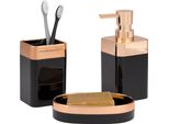 Bremermann Set Bagno 3 Pezzi Savona, Plastica, Set Accessori Bagno