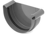 Bryza Grondaia Frontale Destra In Plastica Ø 75 Mm, Antracite Ral 7021