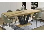 Endo-MöBel Tavolo Da Pranzo Allungabile Alex 130Cm - 210Cm Tavolo Robusto A Colonna (Rovere Naturale)