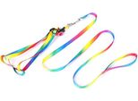 Pettorina Con Guinzaglio Per Cani E Gatti 147/1,5 Cm Arcobaleno