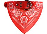 Collare Per Cani Con Bandana Rosso M