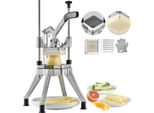 Vevor Taglierina Per Patate Taglierina Per Patatine Fritte Da 3/8 Di Pollice, Taglierina Per Verdure Tritatutto Commerciale Affettafrutta Con 2 Lame Di Ricambio, Tritatutto In Acciaio Inox Insalata, Frutta