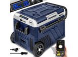 Tillvex® Compressor Cool Box Electric 41 Litri / Blu Navy | Box Freezer Elettrico Con App E Smart Control, Lcd Touch, Connessione Usb 12/24 V 230V | Frigorifero Fino A -20 °C Auto, Camion, Barca, Camper, Campeggio