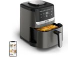 Tefal Easy Fry Silence EY551HE0 Friggitrice Singola 5 L Stand-Alone Friggitrice Ad Aria Calda Nero, Grigio, Acciaio Inox
