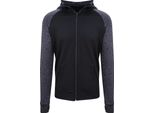 Awdis - Felpa Con Cappuccio "Just Cool"" Con Zip A Tutta Lunghezza Per Uomo RW6550 (L) (Nero Pece)"