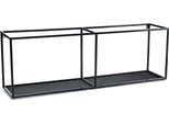 Howhomely Mensola A Muro In Metallo Nero 90 Cm - Mensola Sospesa In Stile Industriale E Loft