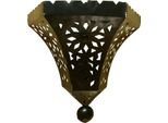 Lampada Da Parete Orientale Deina 28Cm | Lampada In Ferro Fatta A Mano In Stile Vintage Boho | Illuminazione Da Parete Marocchina Con Patina Di Ruggine | Lampada Da Parete Orientale Per Soggiorno E Camera Da Letto