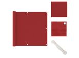 Vidaxl Schermo Privacy Per Balcone Rosso 90X600 Cm Tessuto Oxford - Ombrelloni E Tende Da Sole