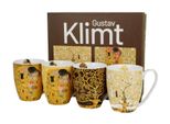 Set Di 4 Tazze Da Caffè Duo Klimt In Porcellana, Mug, Tazza Da Tè, Tazza Da Caffè Con Manico 350 Ml