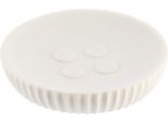Portasapone Tendance In Poliresina Bianca 11X11X2,4 Cm Decorazione Per Il Bagno