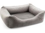 Letto Per Cani Premium Velvet Grey Xxl - 120X95X25 Cm | Divano Morbido Per Cani E Gatti