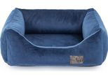 Letto Per Cani Premium Velvet Blue Xxl - 120X95X25 Cm | Divano Morbido Per Cani E Gatti