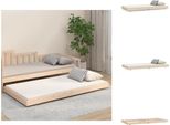 Vidaxl Letto In Legno Massiccio 100X200 Cm Pino - Letti E Strutture Letto