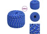 Vidaxl Corda Da Barca Blu 10 Mm 100 M Polipropilene - Corde