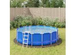The Living Store Telo Per Piscine Grigio Chiaro Ø396 Cm Geotessile In Poliestere