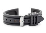 Cintura In Gomma Per Orologio U09 - Grigio - 28 Mm