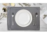 Tovaglia Festosa Decorazione Della Tavola Melinda Acciaio Grigio Chiaro Grigio 30X40 X4 Set Acciaio Grigio Chiaro Grigio