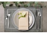 Tovaglia Festosa Decorazione Da Tavola Megi Grigio Bianco 30X40 X4 Set Grigio B