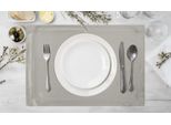 Tovaglia Festosa Decorazione Da Tavola Melinda Argento Grigio Chiaro 30X40 X4 Set Grigio Chiaro