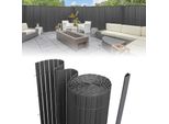 Jayseuw Pvc Schermo Privacy Stuoia Privacy Recinzione Schermo Privacy Per Recinzione Balcone Frangivento Grigio 90X900Cm