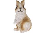 Figura Da Giardino Progarden Coniglio Marrone Bianco In Poliresina 8X13X12,5 Cm