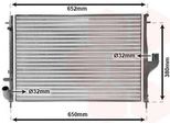 Van Wezel 43002478 - Oe 214100598R Radiatore, Raffreddamento Motore Per Logan, Sandero, Duster, Logan I