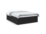Vidaxl Struttura Letto Nera 150X200 Cm In Materiale Ligneo