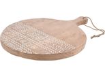 Eccellente Oggetti Per La Casa Tavola Da Portata Con Manico In Legno Bianco Marrone 30,0X40,0X2,0 Cm