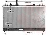 Van Wezel 27002162 - Oe L327 15 200 Radiatore, Raffreddamento Motore Per 6 (G)