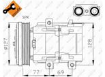 Nrf 32061G - Compressore Aria Condizionata Oe 1018496 Per Mondeo Ii